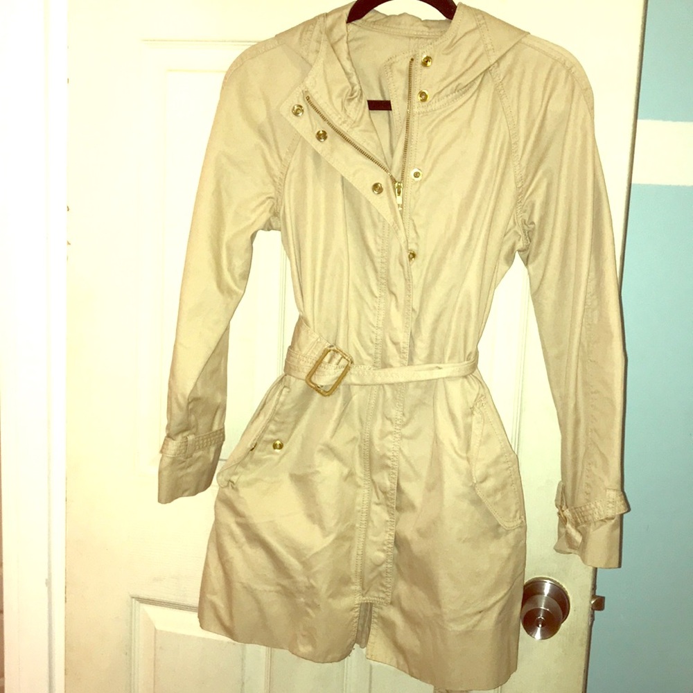 Jcrew trench coat with hood